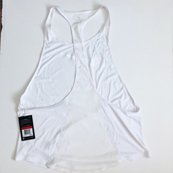 Nike White Dri Fit Training Tank Top - Picture 2 of 5